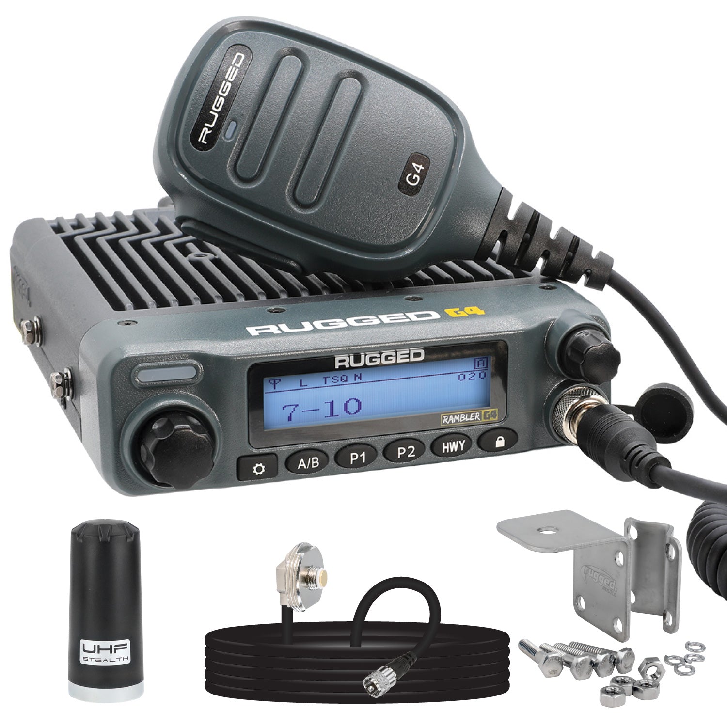 Radio Kit Lite - Rambler G4 GMRS Band Mobile Radio with Stealth Antenna