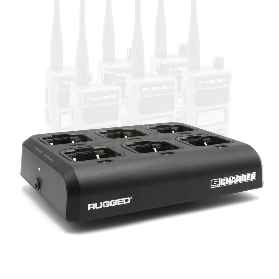 6-Pack Bank Charger for Handheld Radios