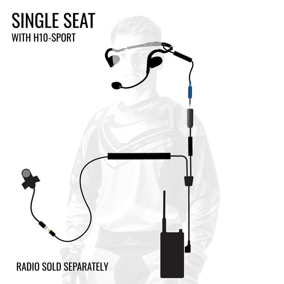 Single Seat or Moto Communication Kit - 2 Way Radio Ready - CLEARANCE
