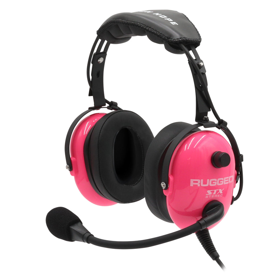 Pink Radio Day ULTIMATE Alpha Audio Stereo Headset with Volume Control