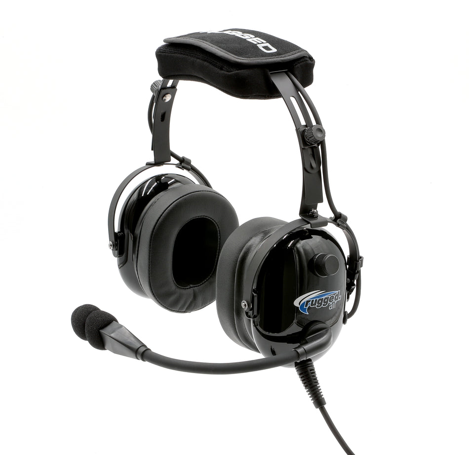 Auriculares para piloto de instructor de aviación general Rugged Air RA900 con PTT