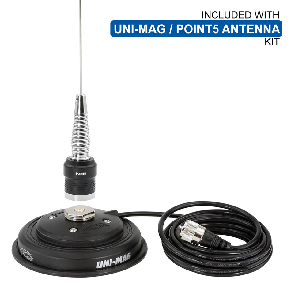 Waterproof GMR25 Mobile Radio Kit with Antenna - 25 Watts - GMRS - CLEARANCE