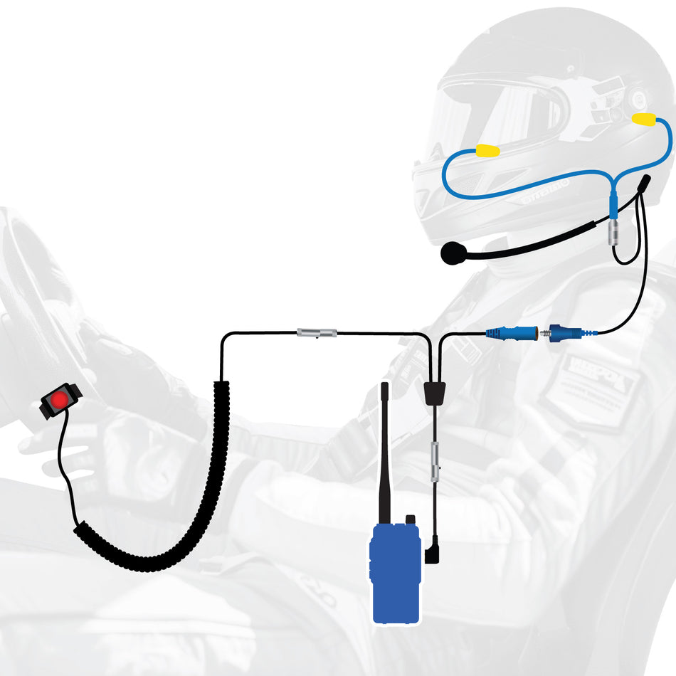 RUGGED Wired Driver Only Communication Kit with R1 Radio