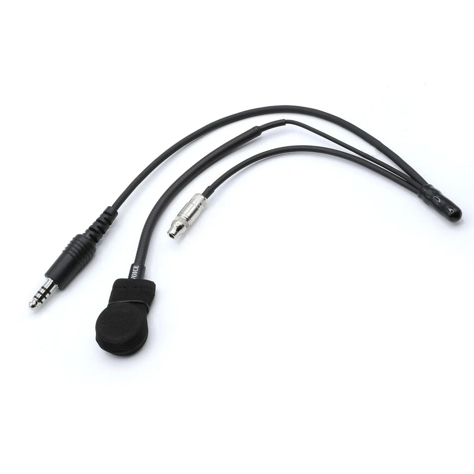 4C IMSA Wired Straight Cord Helmet Kit with Mic