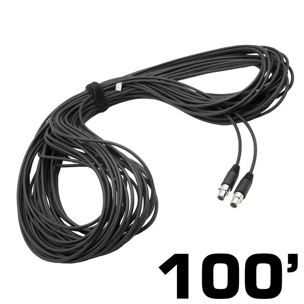 100 Ft • 3-Pin to 3-Pin Straight Cord for H85 Linkable Headsets