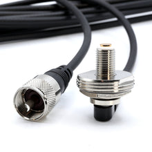 Load image into Gallery viewer, 17 Ft Antenna Coax Cable with 3/8&quot; NMO (TM) Thick Mount
