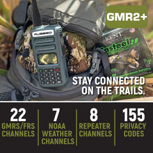 Load image into Gallery viewer, 2 PACK - Rugged GMR2 PLUS GMRS and FRS Two Way Handheld Radios - Grey
