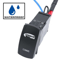 Load image into Gallery viewer, All In One Power Switch for Waterproof Radio &amp; Intercom - &quot;Comms&quot; Rocker Switch