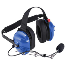 Load image into Gallery viewer, Behind the Head (BTH) Headset for 2-Way Radios - Light Blue (Demo/Clearance)