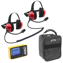 Load image into Gallery viewer, BUNDLE - H80 Track Talk Linkable Intercom Headset with NITRO BEE XTREME UHF Race Receiver and carry bag
