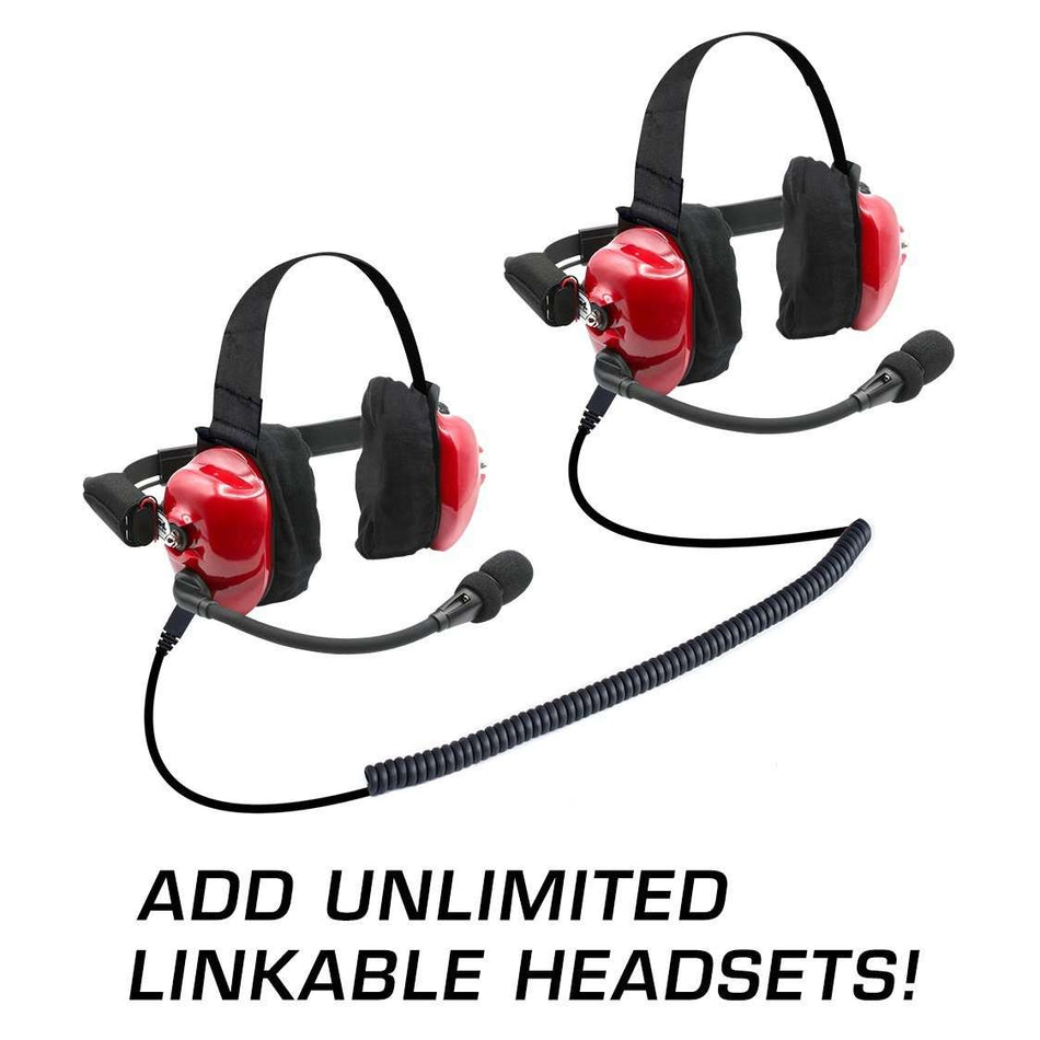 H80 Track Talk Linkable Headset With Nitro Bee UHF Race Receiver