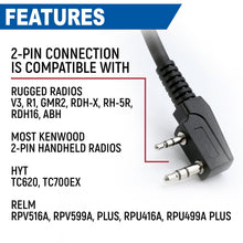 Load image into Gallery viewer, Hand Speaker Mic Waterproof for Handheld Radios