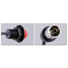 Load image into Gallery viewer, Hole Mount Steering Wheel Push to Talk (PTT) with Coil Cord for Car Harnesses