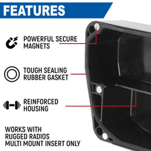 Load image into Gallery viewer, Magnetic Radio &amp; Intercom Cover for Rugged Radios Multi Mount Insert