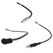 Load image into Gallery viewer, Peltor Straight Cord Helmet Kit with Flex Boom Mic, 3.5mm Earbud Jack &amp; 4C Plug