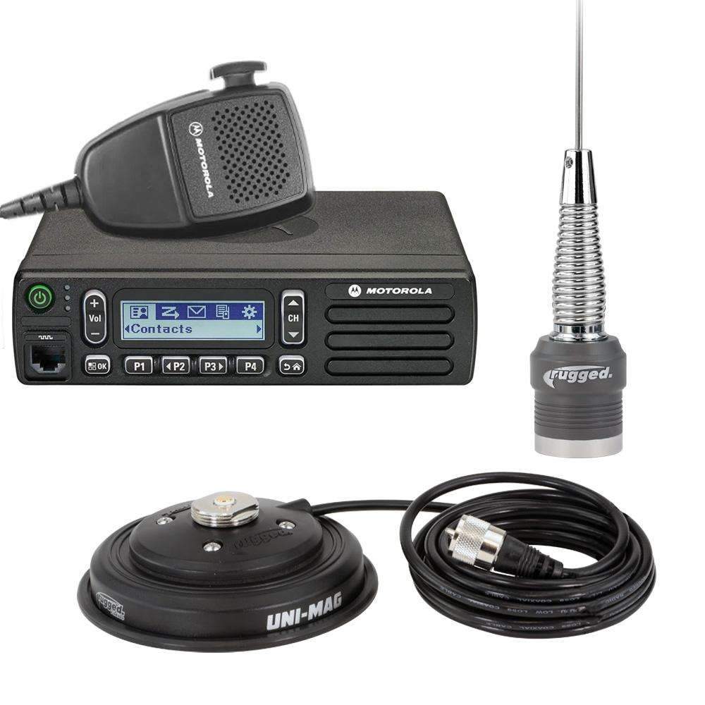 Radio Kit - Motorola CM300D Digital Business Band Mobile Radio with Antenna