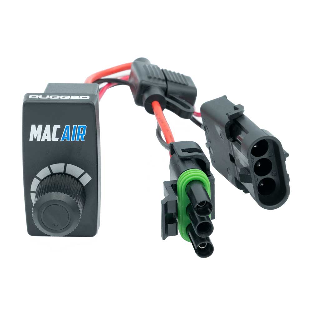 Rocker Switch Variable Speed Controller (VSC) for MAC Helmet Air Pumper - Complete Switch & Wiring Harness