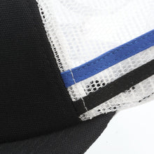 Load image into Gallery viewer, Rugged Radios Striped Snapback Hat - Black and White