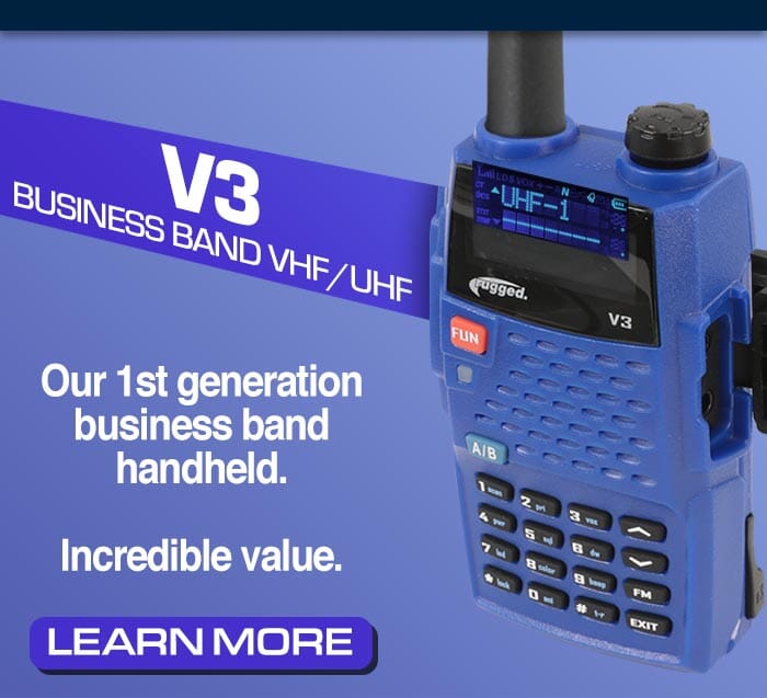 Rugged V3 Business Band Handheld - Analog Only